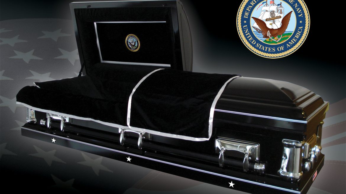 USA Made Navy Caskets Veteran Caskets   Navy Casket 1170x658 