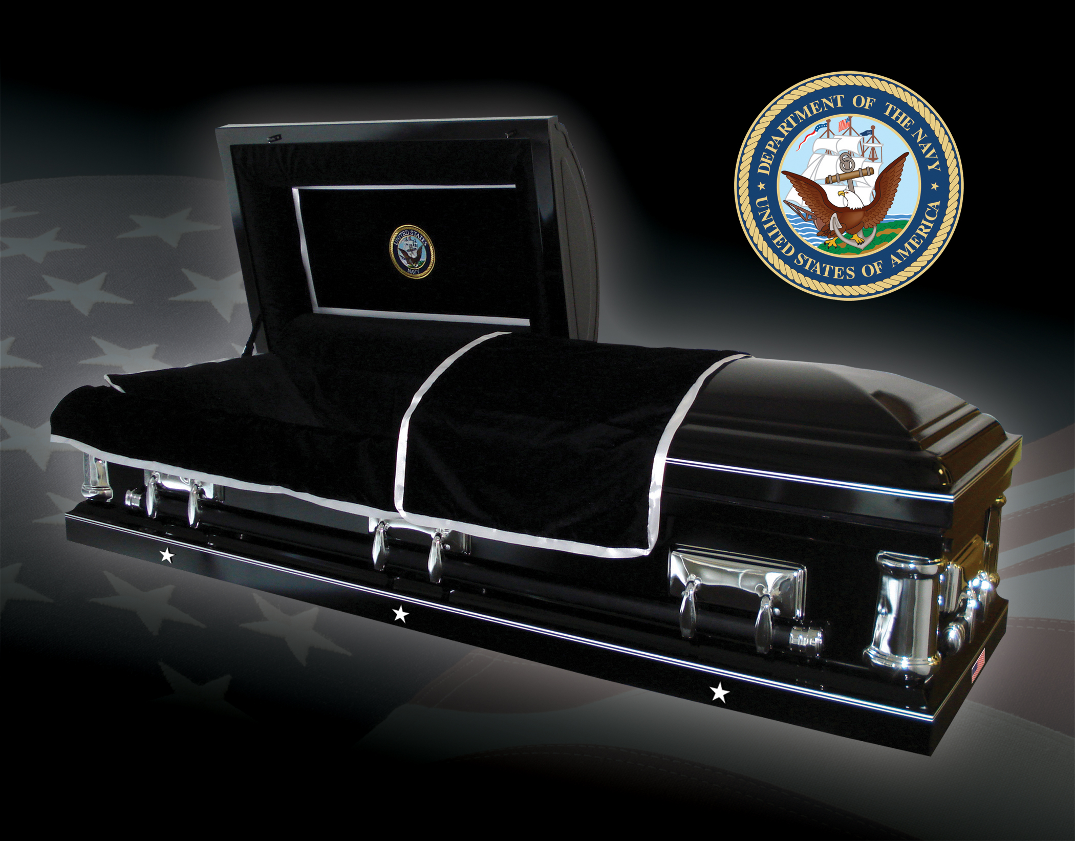 Navy Casket Military Casket Veteran Caskets   Navy Casket 